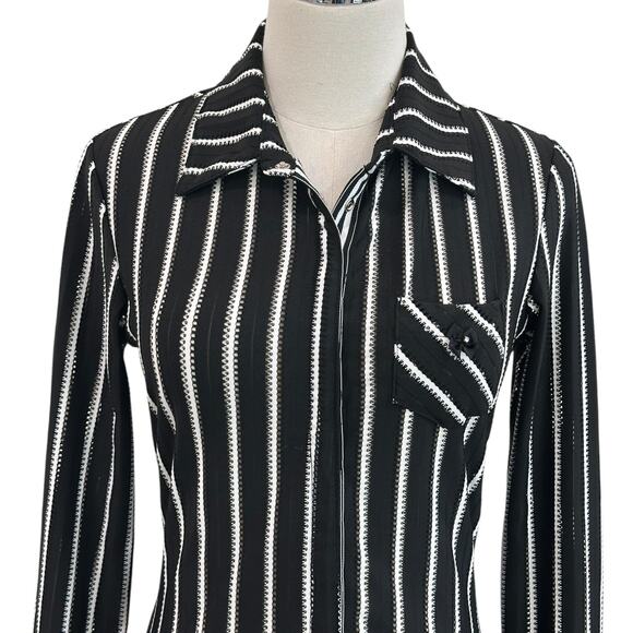 Y2k Lucky 13 Apparel Whimsygoth Button Down Blouse - Picture 6 of 8